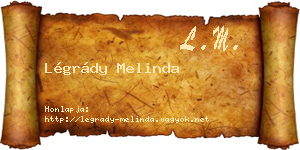 Légrády Melinda névjegykártya