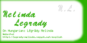 melinda legrady business card